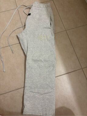 Essentials Light Gray Womens Sweatpants with 1977 Logo